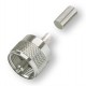 CONECTOR PL LARGO PARA RG-58 Y SIMILARES. VERSIÓN CRIMPAR