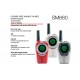 COBRA SM-660 Tres walkies PMR uso libre colores rojo, plata, blanco