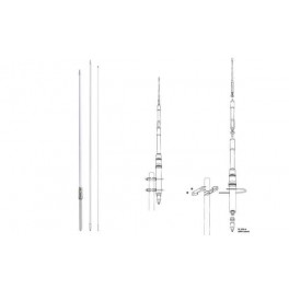 HIMALAYA WB PRESIDENT Antena 1/2 Onda CB-HF 22-30 Mhz FIBRA sin radiales