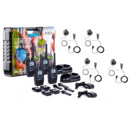 Midland G7 PRO WORK X-4 Pack 4 walkie talkies completo uso libre