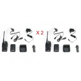 ALINCO DJ-VX-46 Pack 2 Walkies Uso libre PMR PMR 446 sumergible IP67