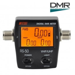 NISSEI RS-50MAX - Medidor digital ROE/Potencia VHF-UHF válido para DMR