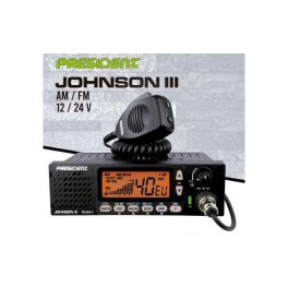 PRESIDENT JOHNSON-III 12 y 24 v CB 27 Mhz 40 canales con soporte DINPRESIDENT JOHNSON-III 12 y 24 v CB 27 Mhz 40 